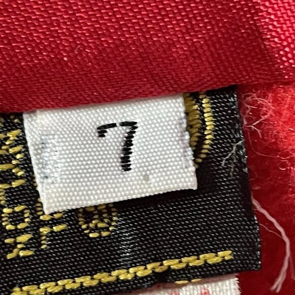 VTG Rothschild Red Wool Buttoned Collared Lined Peacoat USA Made Girls Size 7 - Picture 4 of 15